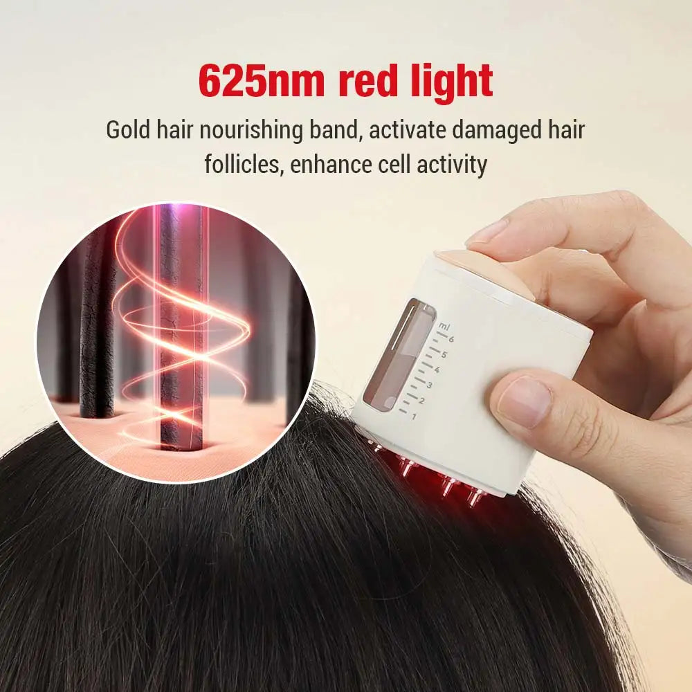 HomeDeals Microcurrent Scalp Massager with LED Light Therapy