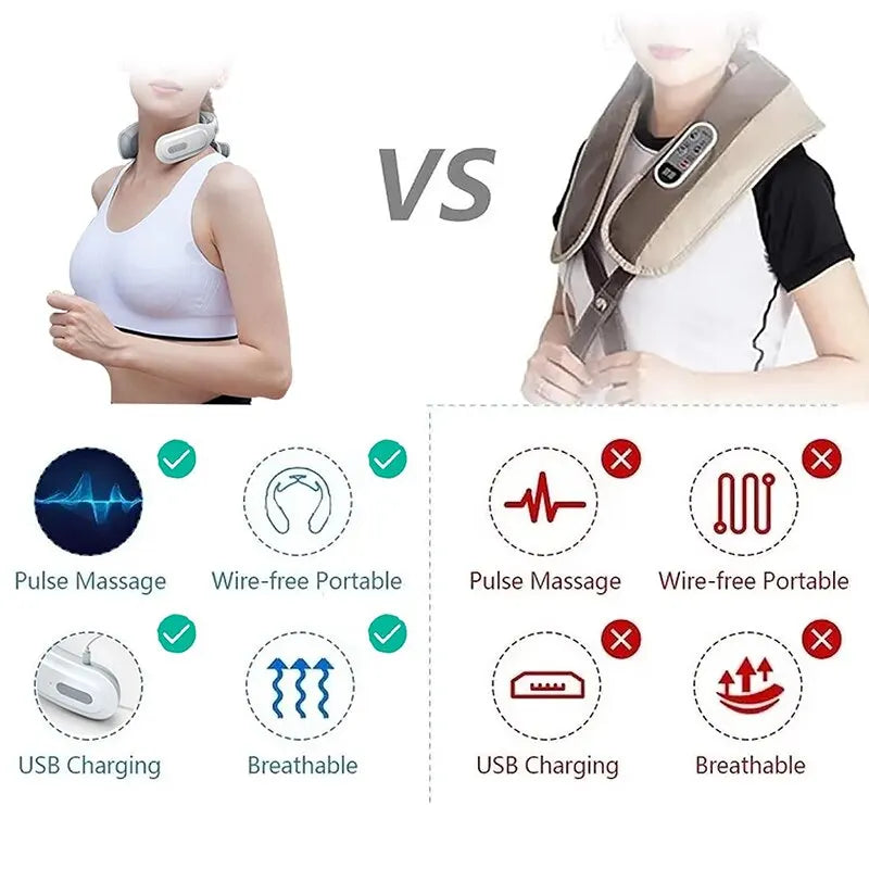 HomeDeals Neck and Shoulder Massager with Heat