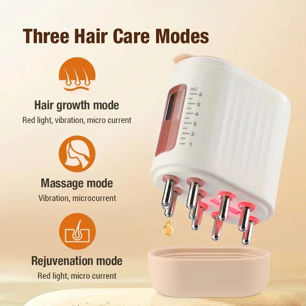 HomeDeals Microcurrent Scalp Massager with LED Light Therapy